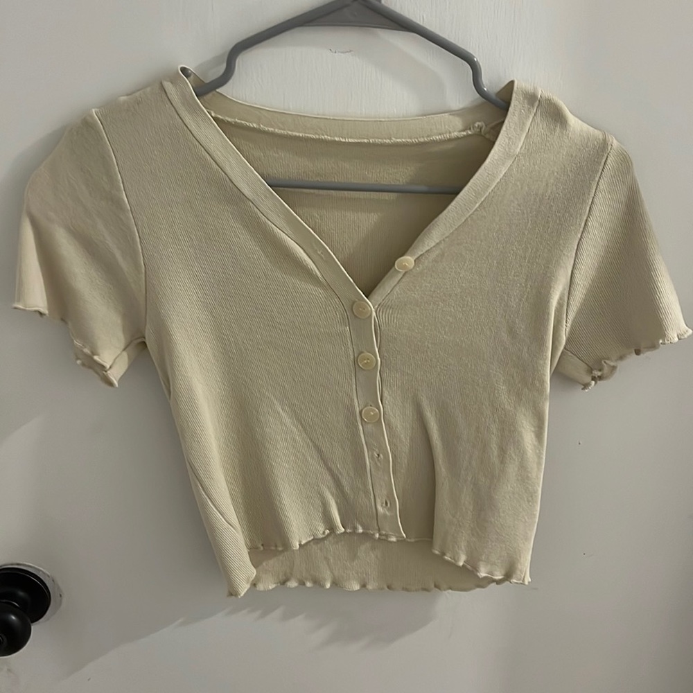 Cream cropped sweater